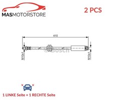 BREMSSCHLAUCH BREMSLEITUNG PAAR HINTEN BOSCH 1 987 481 022 2PCS P FÜR MAZDA 3,5