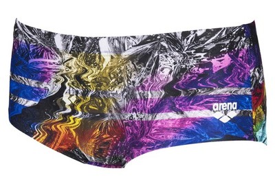 ARENA Herren Iridescent Stripe MaxLife Brief Swimsuit Badehose Schwarz-multi D 2