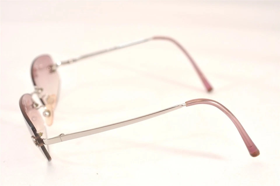 Authentic CHANEL Sunglasses CC Logos CoCo Mark Titanium 4002 Pink Clear 0589N - Image 4 of 4