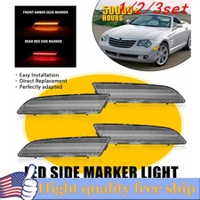 4/8x Clear Bumper Side Lens Marker Lights Rear Front ForChrysler Crossfire 04-08