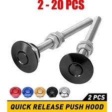 Quick Release Latch Lock Button P2-20Xh Clip Bonnet Hood Lock Car Pin Clip Black