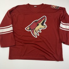 Phoenix Coyotes Hockey Jersey Mens Large Red NHL Hockey Arizona Patch Shirt