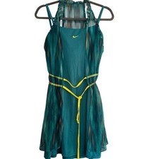 Nike Maria Sharapova Golden Set Athletic Dri-Fit Tennis Dress Sz M