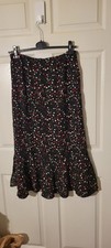 Sag Harbor Floral Skirt Vintage Style Demure Office Wear