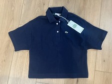 NEW With Tags NWT Lacoste Kids Youth Polo Shirt Cotton Navy Size 8A/S 128cm