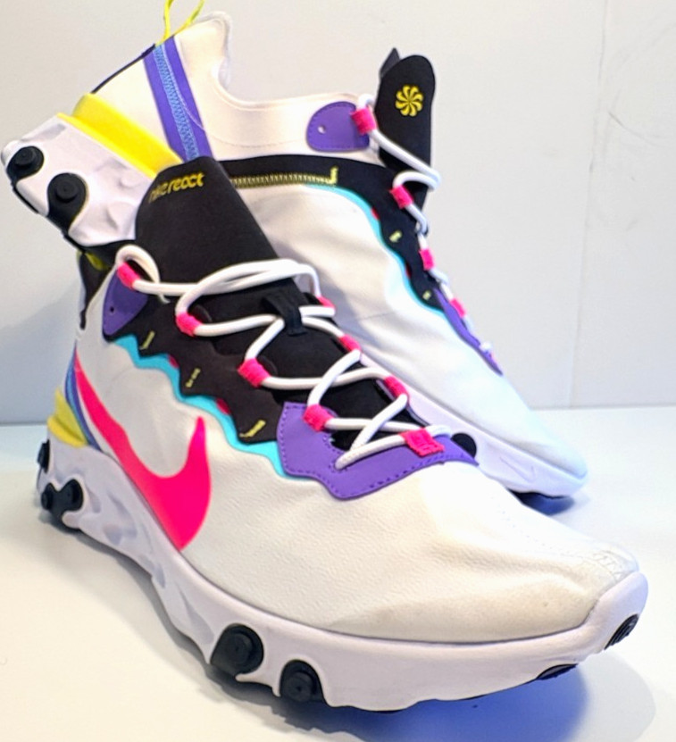 Nike React Element 55 Running Shoes RESPONSIVE Lightweght Rocker Men's Size 15 thumbnail 2