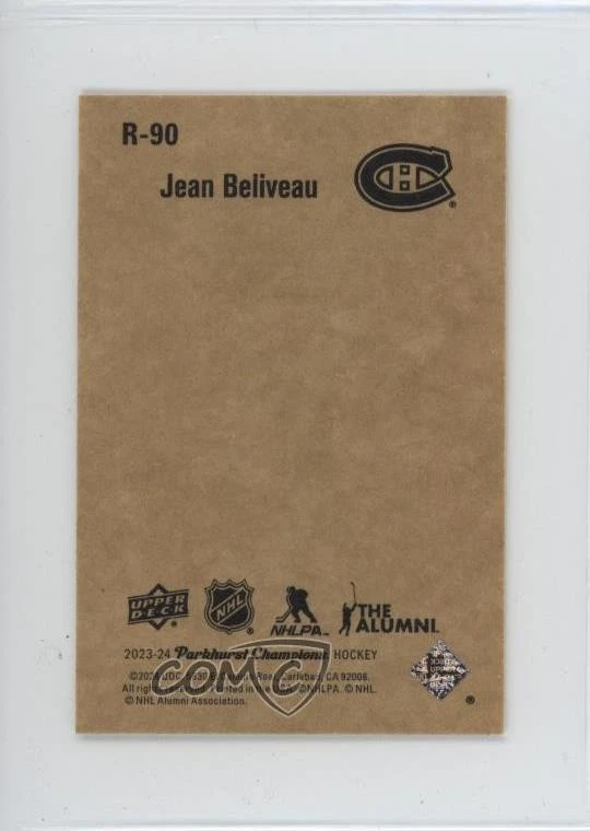 2023-24 Upper Deck Parkhurst Champions 52 Retros Jean Beliveau #R-90 HOF - Image 2 of 2
