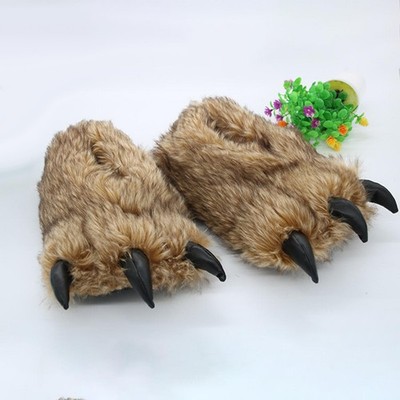 Damen Animal Paws Plüsch Hausschuhe rutschfest entzückend Hausschuhe von