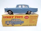 VINTAGE DINKY TOYS 186 MERCEDES BENZ 220 SE IN ORIGINAL PART BOX 1961