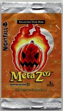 EMPTY Wrapper Meta Zoo Cryptic Nation Night Fall 1st Edition Art Orange