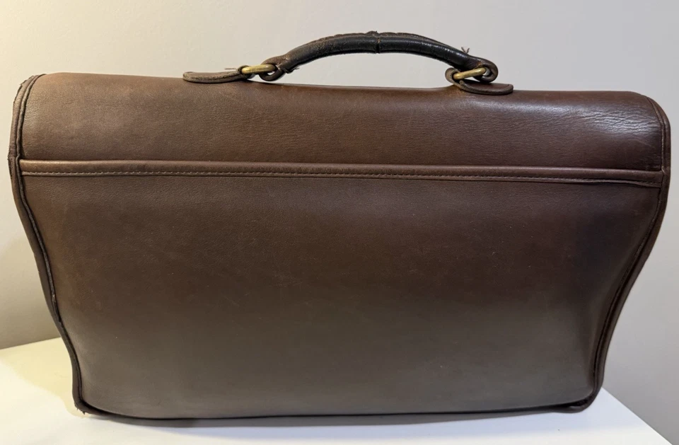 Bolso Project Coach Vintage 5275 Caoba Prescott Cuero Maletín Sin Correa Foto 2 de 4