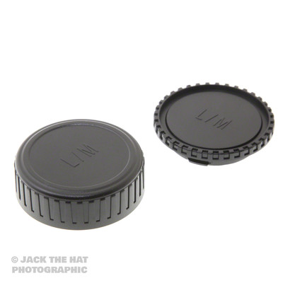 Leica M Body Cap & Rear Lens Cap Set. Fits all Mount Lenses & Cameras