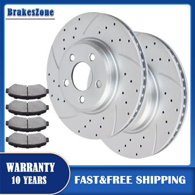 320mm Front Brake Rotors Brake Pads for V6 RWD Dodge Challenger Charger Brakes