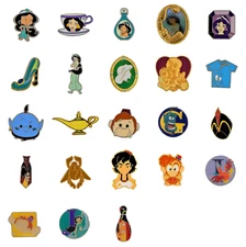 Jasmine And Aladdin 5 Pin Set Randomly Assorted Disney Parks Trading Pins New