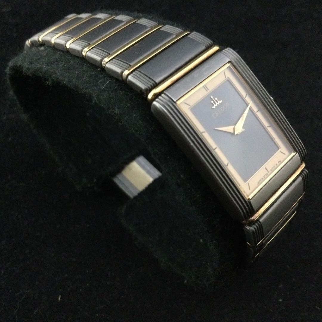Seiko Credor 2F70-5140 GKWF976 Ladies Model Black Gold Seiko Credor 2F70-5140 GKWF976 Ladies Model Black Gold
