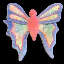 TY Beanie Babie Flitter the Butterfly Plush Toy - Pink/Purple