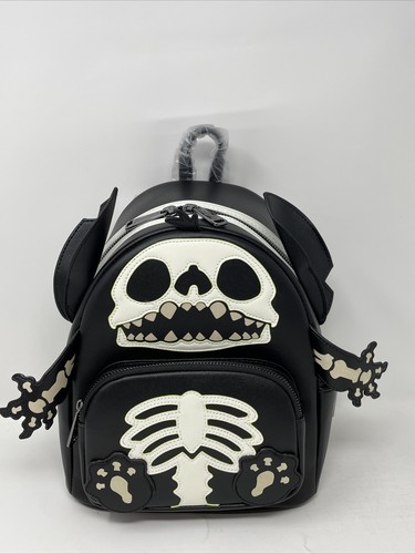 Disney Loungefly Mini Backpack Summer Convention Exclusive 2022 Stitch Skeleton - Picture 2 of 12