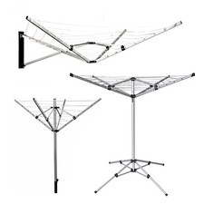 4 Arm 16m / 5Arm 26m Meter Rotary Airer Drying Space Clothes Dryer Clothes Line