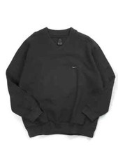 Men's Nike Vintage 90's Golf V-neck Swoosh Sweatshirt Black Pullover Size L