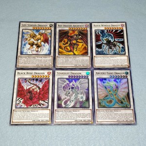 Yugioh 5d S Complete Signer Dragon Set Stardust Ancient Fairy Black Rose 6 Cards Ebay