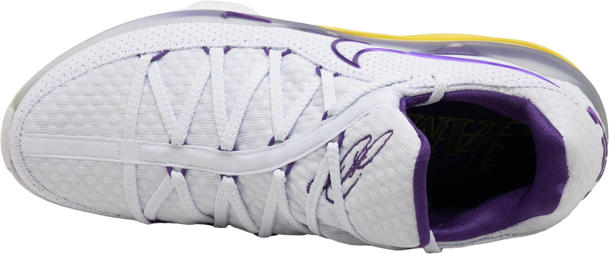 バスケットボール NIKE - NIKE LEBRON 17 LOW LOS ANGELES LAKERS 29 Nike LeBron 17 Low Lakers Colorway Purple White Gold NBA
