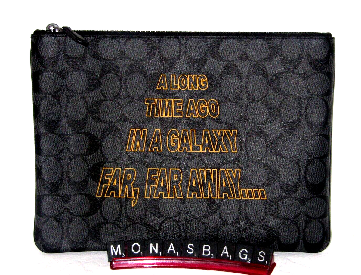 Coach X Star Wars F88119 A Long Time Ago Tablet Tech Portfolio Bag