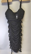 Fashion Nova Midi Dress Side Cut Outs Color Black Size 3XLTsexy Clubwear