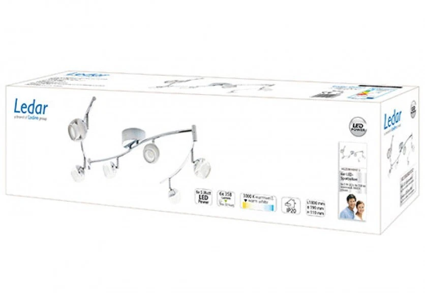 LED Spotbalken 6x5W warmweiß IP20 - Bild 2 von 2