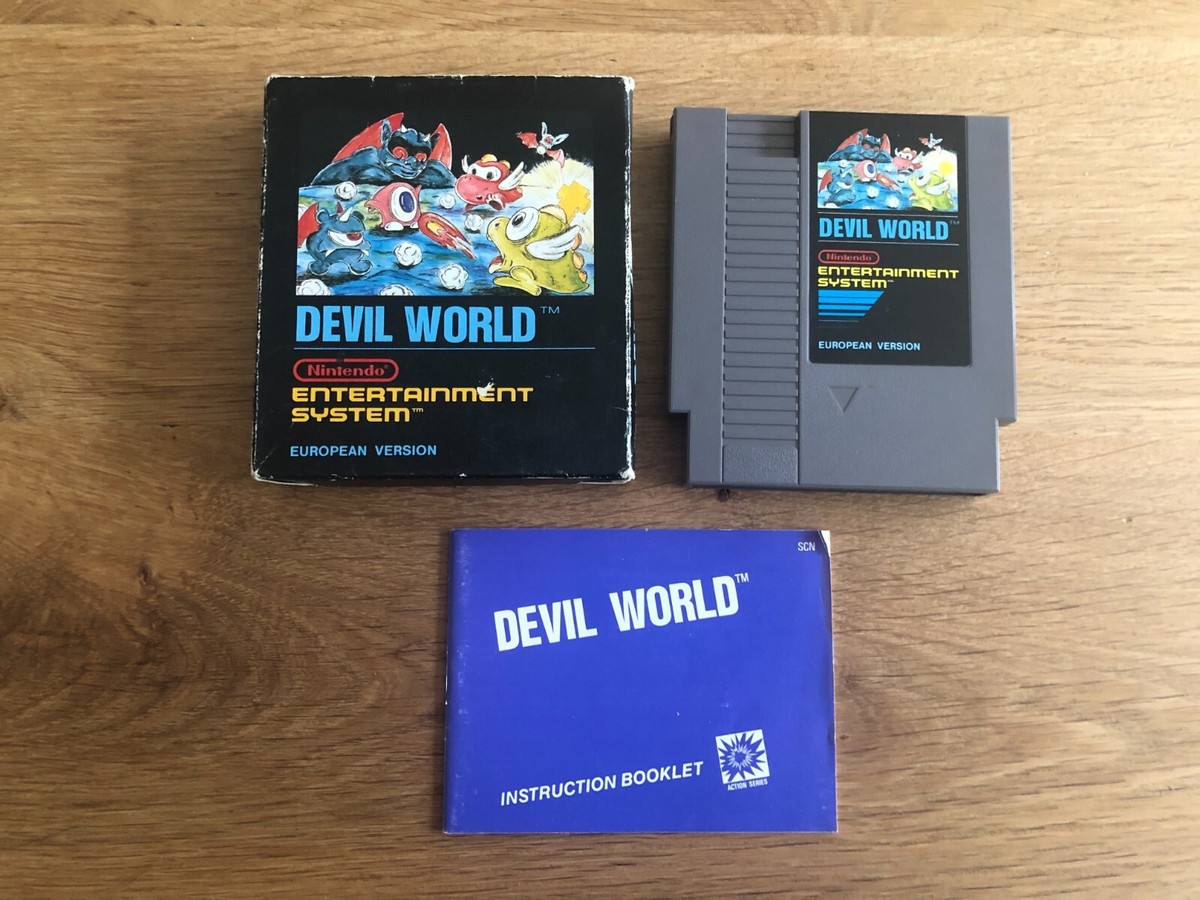 Devil World 5 Screw Original Very Rare Nintendo NES Game | eBay