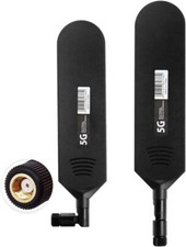 4G LTE Antenna RP SMA Male Connector 42dBi 4G/5G High SMA,2 pcs, Black 1