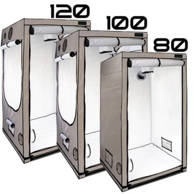 Ferna Home Growbox Pro Growzelt in Beige 80x80x180, 100x100x200, 120x120x200