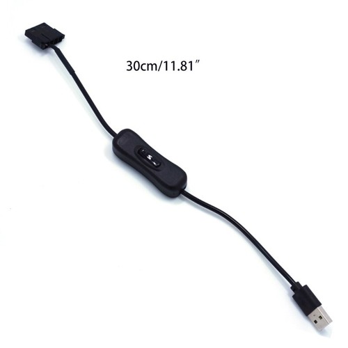 USB to 3/4-Pin 5V PWM CPU for Case Fan Connector USB to 3Pin/4Pin with ON/Off To - Picture 8 of 8