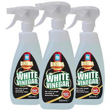 Dri Pak White Vinegar Spray Mirror Glass Surface Cleaner 500ml x3 5.38 per litre
