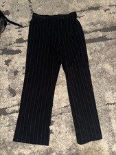 East 5th Dress Pants With stripes Black 12 Petite