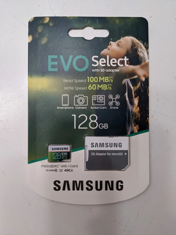 Samsung 128GB 100MB/s (U3) MicroSDXC Evo Select Memory Card with Adapter - Image 3 of 4