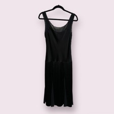 ABS Evening By Allen Schwartz Black Satin Dress Women’s Size 4
