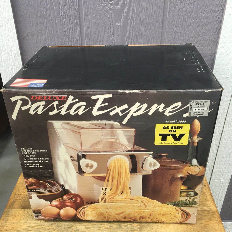 NOS Deluxe Pasta Express X3000 Electric Pasta Machine USA - Image 2 of 4