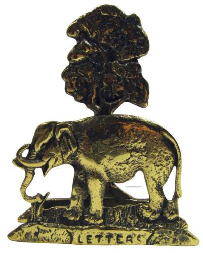 Elephant Letter Rack Serviette Napkin Holder Stand Solid Brass 13 x 10 cm - Zdjęcie 1 z 11