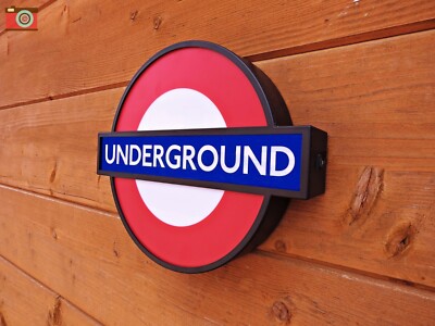LONDON UNDERGROUND SIGN LIGHT BOX MINI LED. 5 Stationseinsätze. Arsenal, West Ham