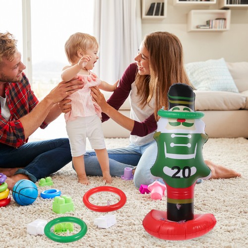 Aufblasbare Schneemann Spielzeug Aufblasbare Werfen Spiel Urlaub Werfen Spiele - Bild 9 von 12