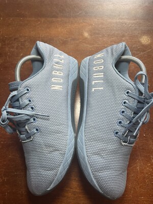 NOBULL SuperFabric Trainer Light Grey Mens 8.5 Womens 10 Athletic Gym Shoes‎ Nobull Superfabric Women main image 3