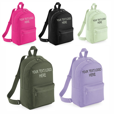 '' Personalisierter Mini Essential Rucksack bestickt mit Ihrem Text/Logo