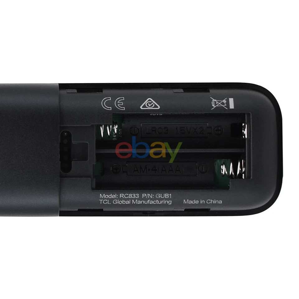 New RC833 GUB1 For TCL Smart Voice TV Remote Control 65C845 55 75 65C745 GUB2 - Image 4 of 4