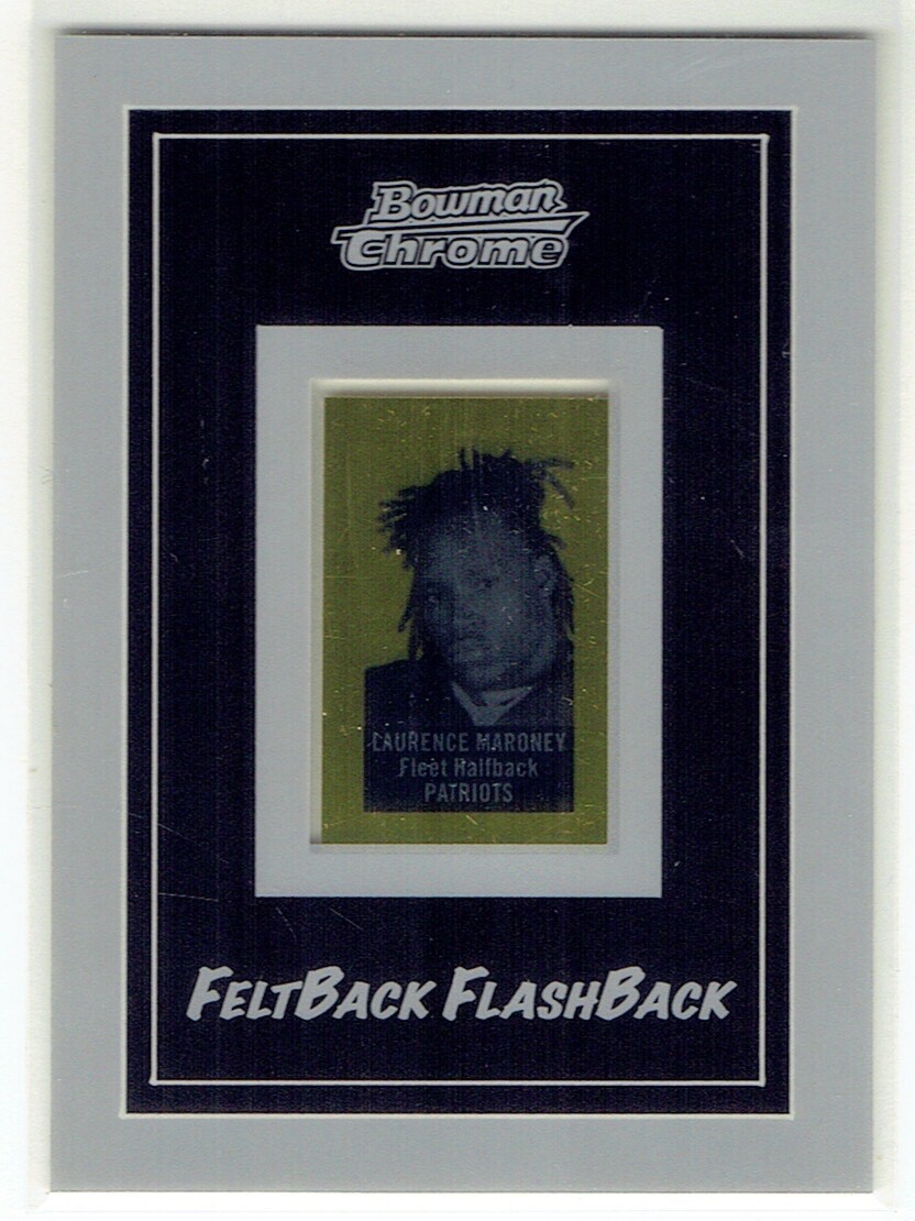 Laurence Maroney Bowman Chrome Feltback Flashback #10 Base