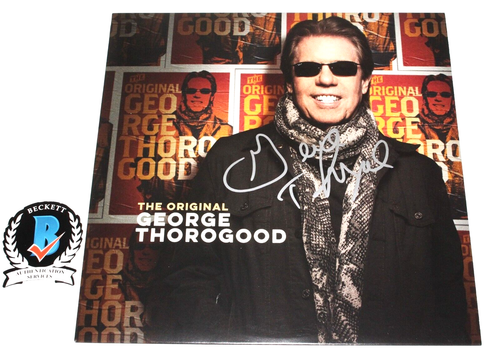 GEORGE THOROGOOD SIGNED THE ORIGINAL ALBUM VINYL RECORD LP BECKETT COA GUITAR - Picture 1 of 3