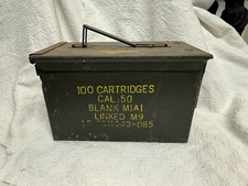 Military 50 CAL Metal AMMO CAN M9 EXCELLENT Condition Complete