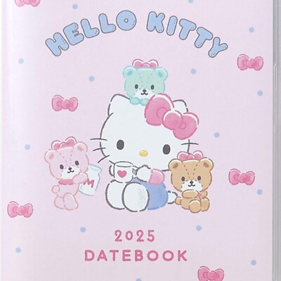 Sanrio 454630 Pocket Date Book Hello Kitty 2025 Notebook (Begins