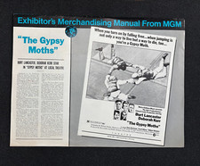 "The Gypsy Moths" (MGM 1969) Merchandising Manual + Herald - Burt Lancaster