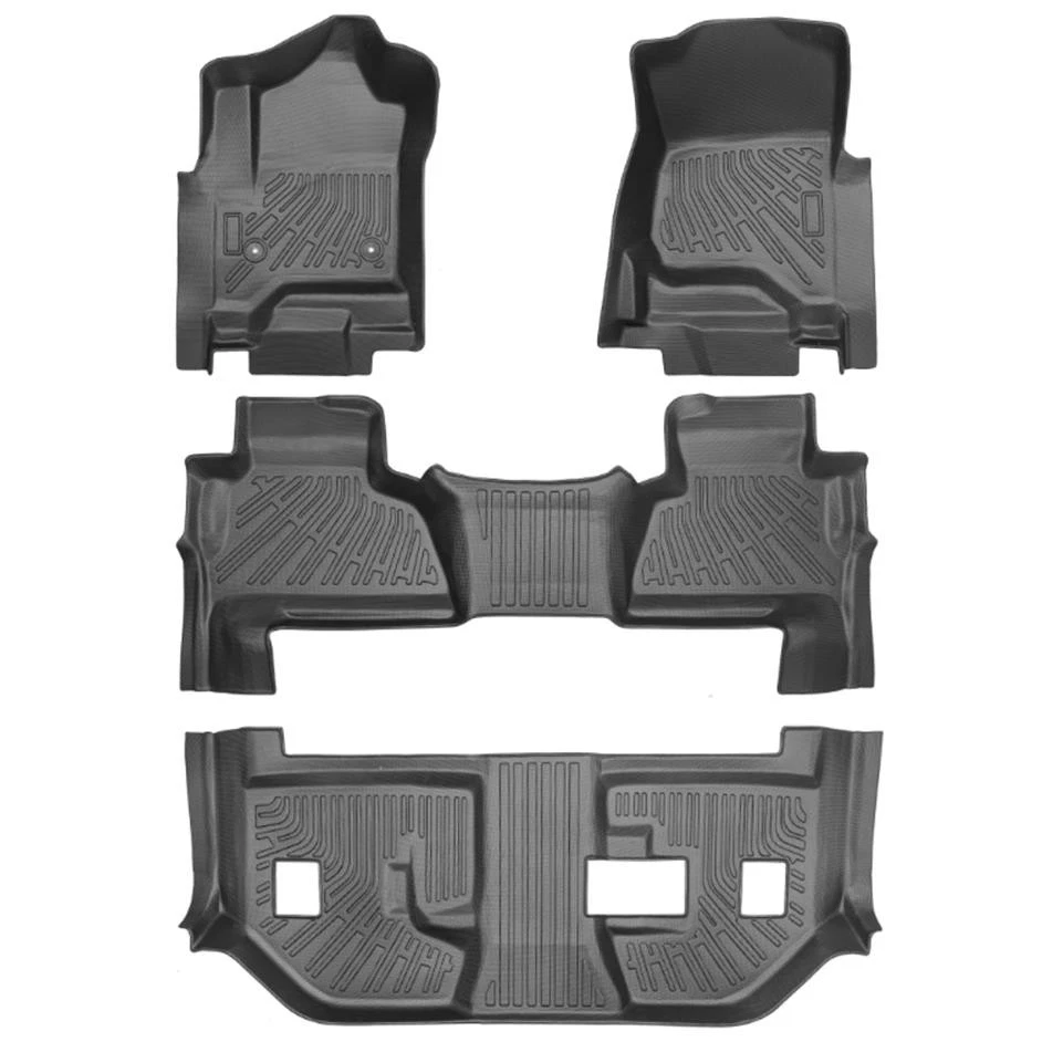 Tapetes forros para todo tipo de clima para Chevrolet Suburban GMC Yukon Tahoe 2015-2020 Foto 2 de 4