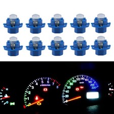 10x T5 B8.4d Led Bulb Blue Instrument Panel Speedometer Gauge Cluster Dash Light